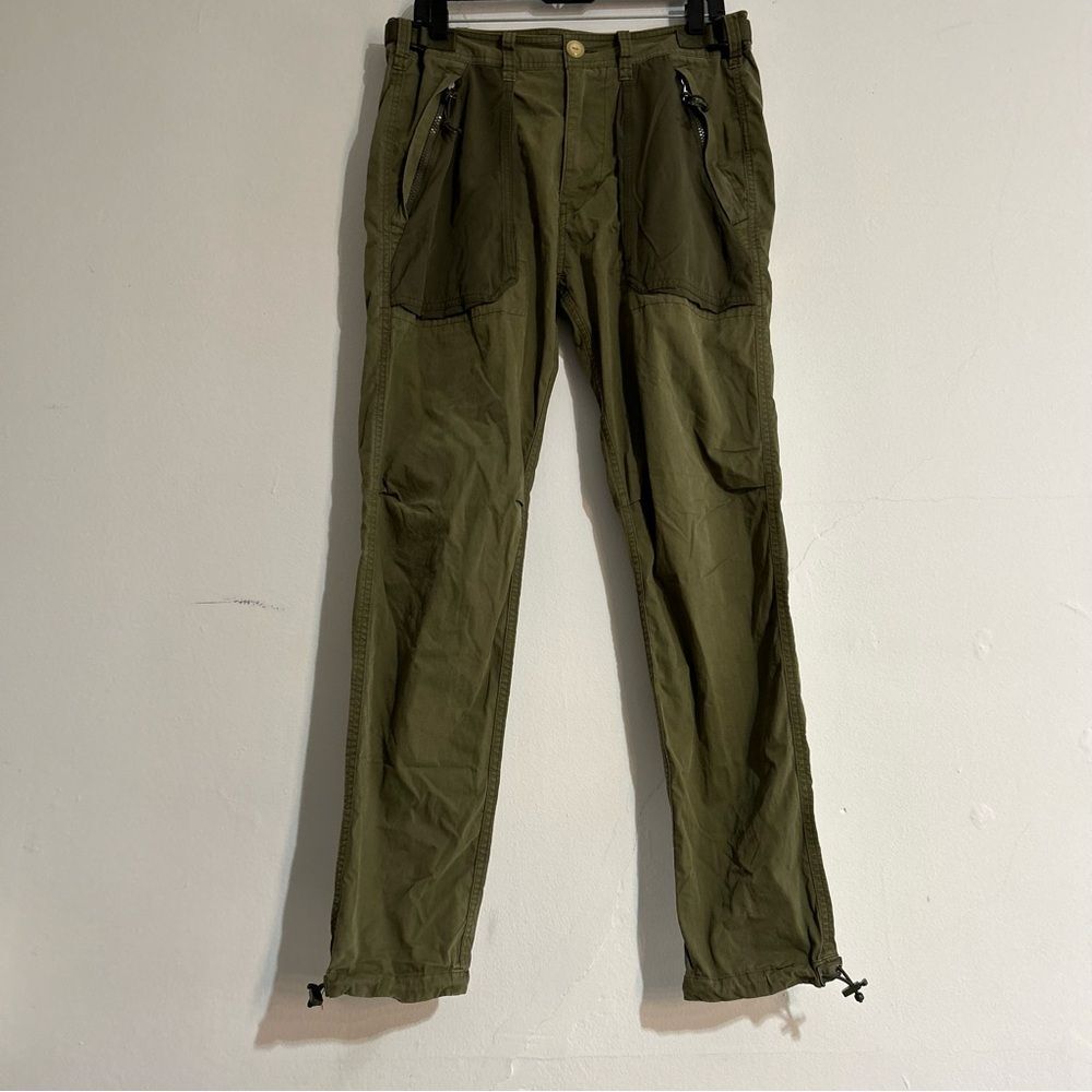 Abercrombie & Fitch Paratrooper Canvas Cargo Slim Straight Pants inGreen Size 32